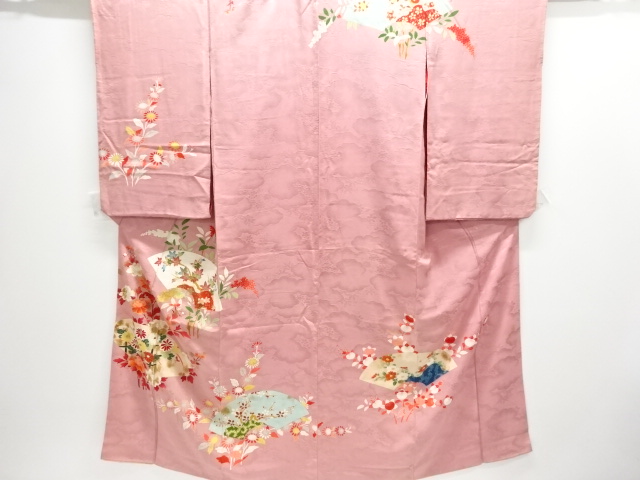 Japanese Kimono / Chirimen Kinsha Silk